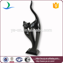 High Quality Wholesale Lovely Black cat Ceramic Home Decor